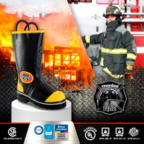 Materiales de fabricación de las botas de bomberos