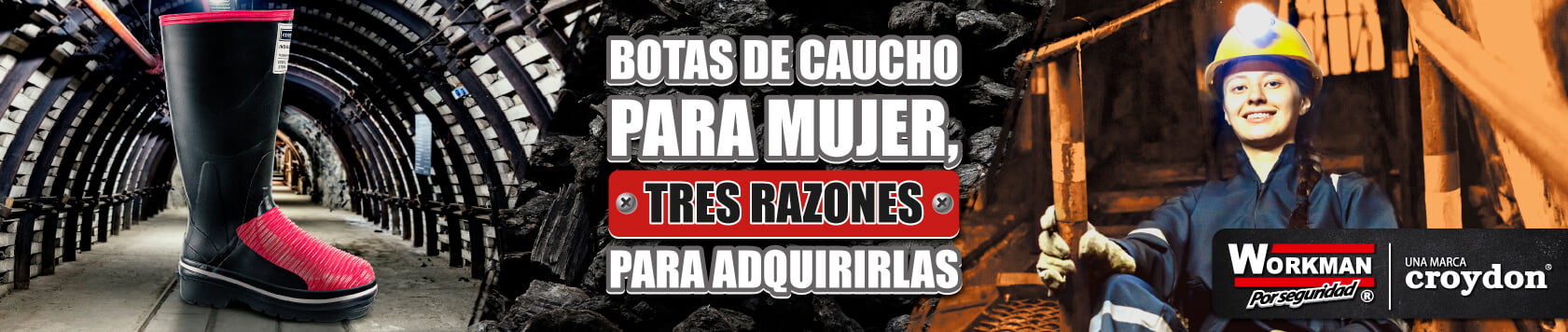 Botas de caucho para mujer