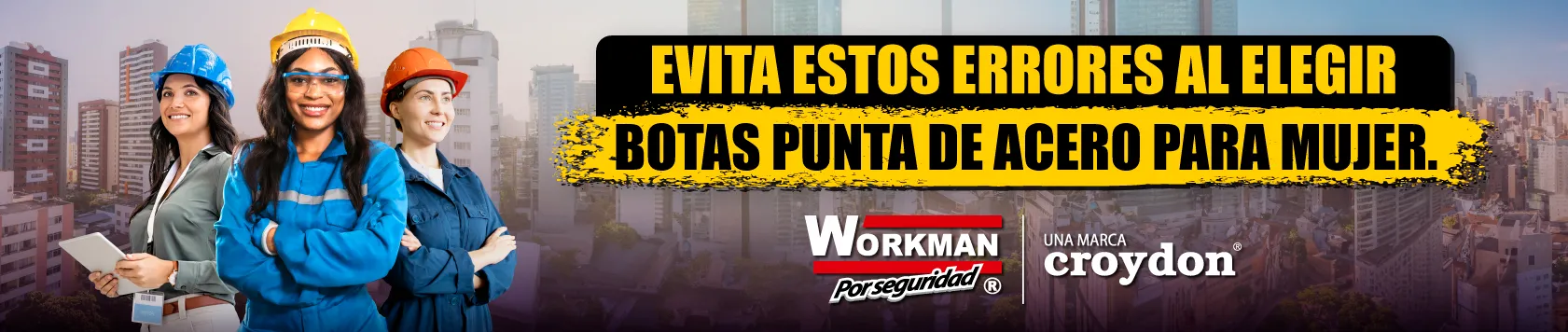 Botas punta de acero mujer